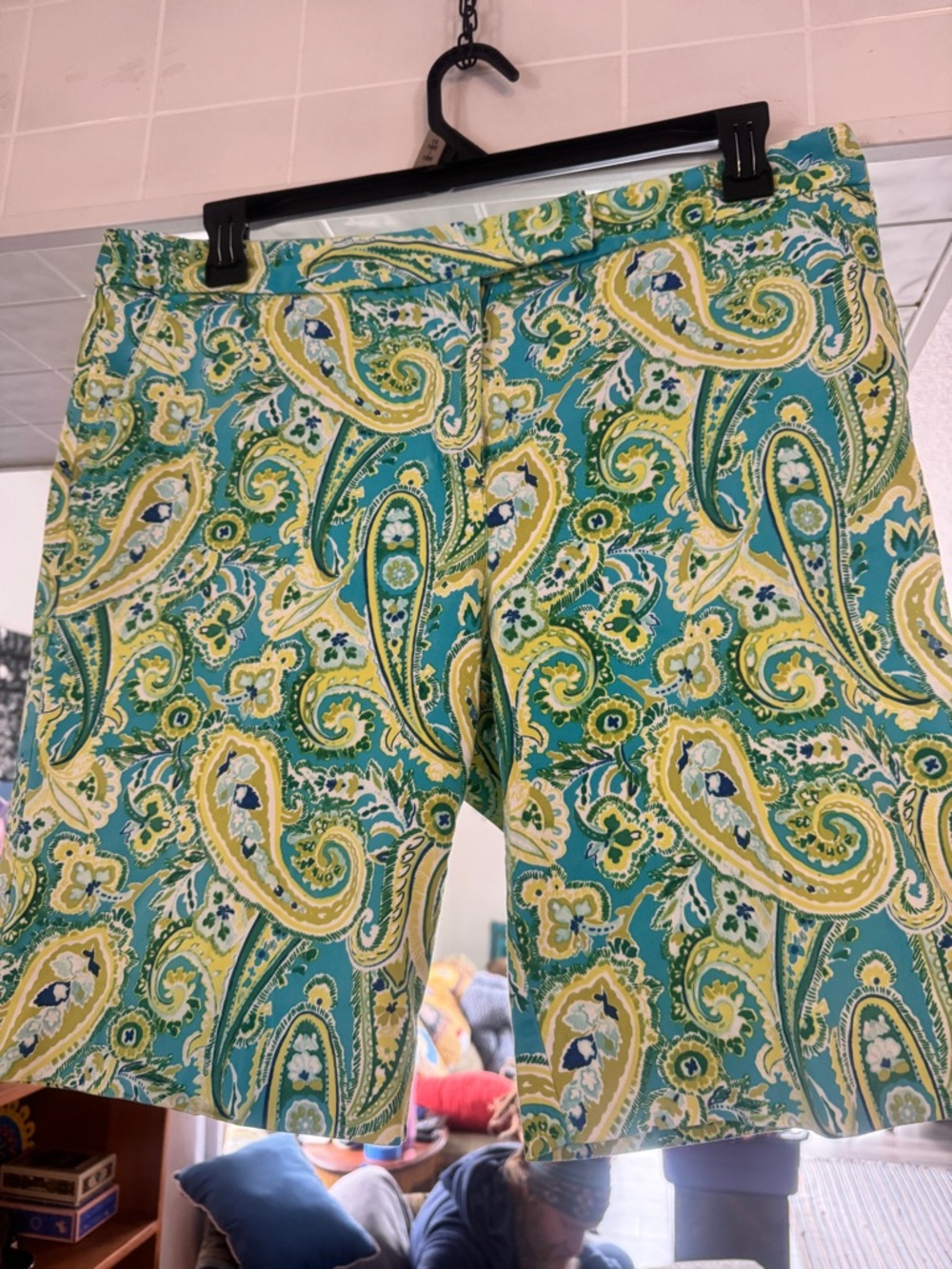 ✨ Jones New York Signature Paisley Shorts 14 | Coastal Grandma Stretchy Chino